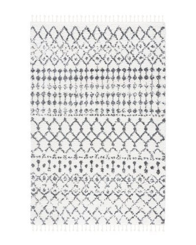 Safavieh Berber Fringe Shag Polypropylene & Polyester Rug In White