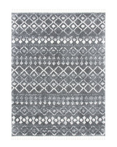 Safavieh Berber Fringe Shag Polypropylene & Polyester Rug In Grey