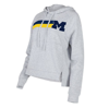 CONCEPTS SPORT CONCEPTS SPORT GRAY MICHIGAN WOLVERINES CEDAR TRI-BLEND RAGLAN PULLOVER HOODIE