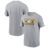 NIKE NIKE  GRAY PITTSBURGH STEELERS 2023 NFL PLAYOFFS ICONIC T-SHIRT