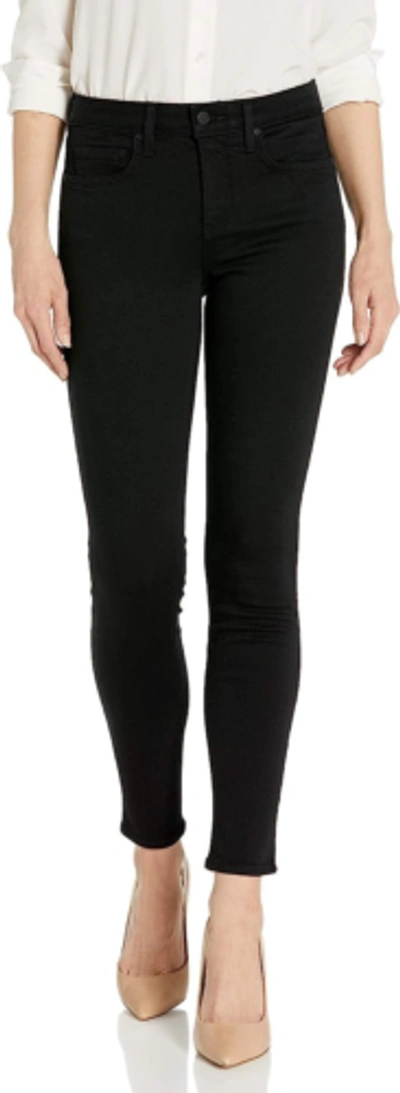 Pre-owned Nydj Women's Ami Skinny Jeans In Sure Stretch Denim In Black