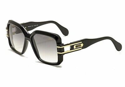 Pre-owned Cazal Legends Mod623 001sg Black/gold Full Rim Fashion Sunglasses 57mm In Gray