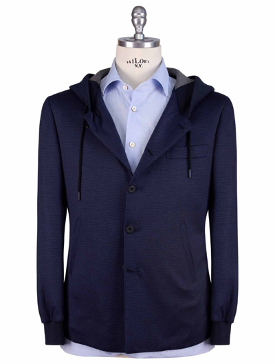 Pre-owned Kiton Knt Blazer 100% Wool Size 40 Us 50 Eu R8 Tng12 In Blue