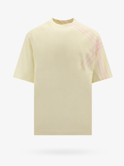 Burberry Man T-shirt Man Yellow T-shirts