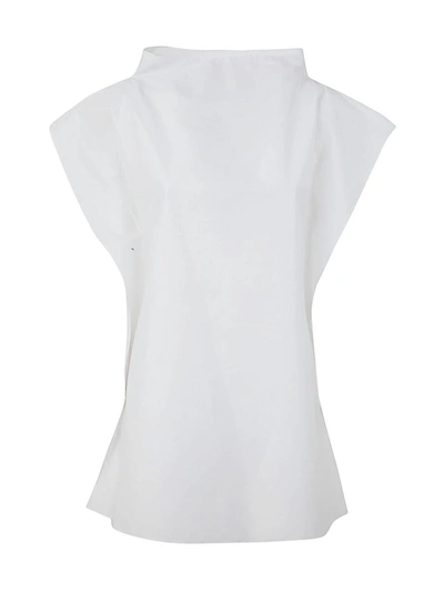 Nina 14.7 Cotton Popeline Shirt In White