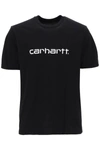 Carhartt Work In Progress Script Logo Graphic T-shirt In Black