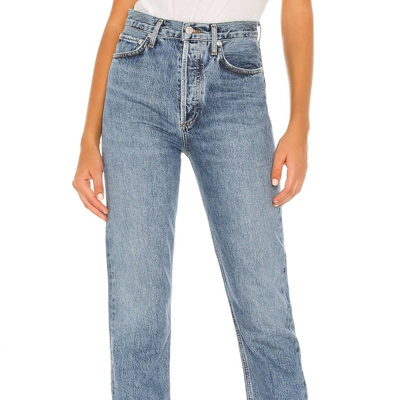 Agolde + Net Sustain '90s Pinch Waist High-rise Straight-leg Organic Jeans In Blue