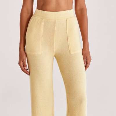 Z Supply Sebring Triblend Lounge Pant In Pineapple Sunrise In Yellow