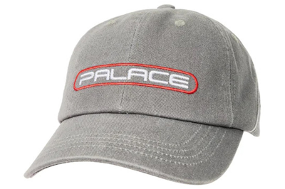 Pre-owned Palace Fader Denim 6-panel Grey