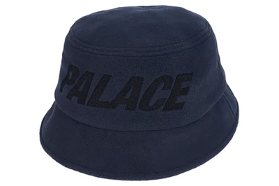 Pre-owned Palace Polartec Lazer Bucket Hat Navy