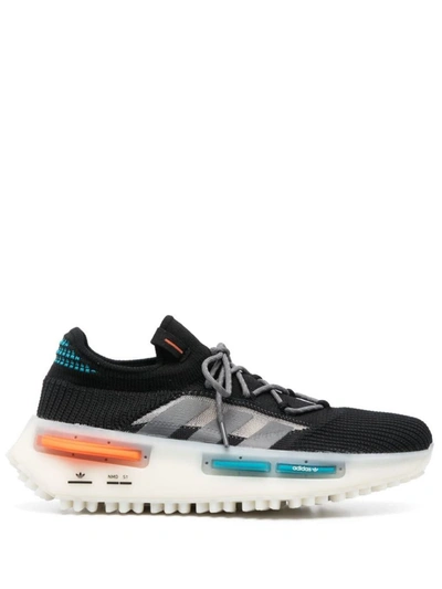 Adidas Originals Nmd Chunky-sole Sneakers In Cblack/grefiv/owhite