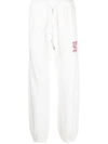 Autry Drawstring Waist Lightweight Cotton Icon Joggers In Action White