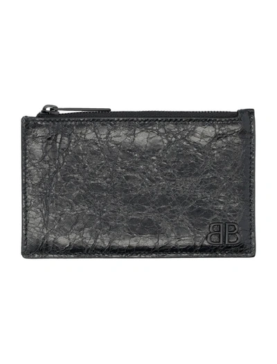 Balenciaga Monaco Card Holder In Black