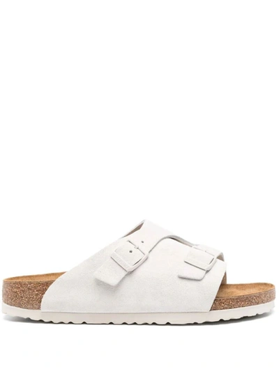 Birkenstock Zürich 皮质凉鞋 In White