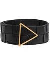 BOTTEGA VENETA BOTTEGA VENETA MAXI INTRECCIO TRIANGLE-BUCKLE BELT