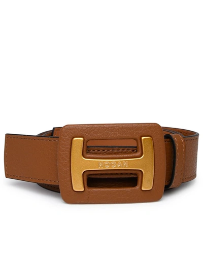 Hogan Belt Brown In Beige