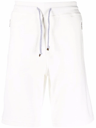 Brunello Cucinelli Drawstring-waist Shorts In White
