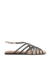 BRUNELLO CUCINELLI BRUNELLO CUCINELLI CROSS SANDALS SHOES