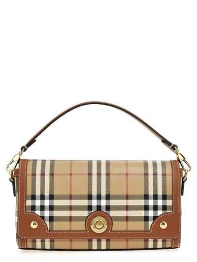 Burberry Note Small Crossbody Bag In Beige