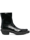 Camperlab Venga Western-style Boots In 001 Black