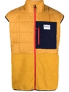 Cotopaxi Chest Logo-patch Quilted Gilet In Ambam Amber & Amber