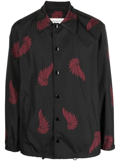 Dries Van Noten Vorrie 6034 M.w.jacket Clothing In 900 Black