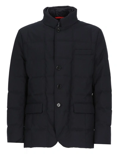 Fay Double Front Down Jacket In Black