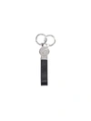Ferragamo Strap Key Rings Metal Hardware In Black