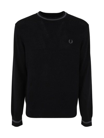 Fred Perry Turtle Neck Bodysuit In Black