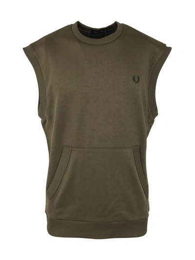 Fred Perry Fp Tricot Tank Top In Green