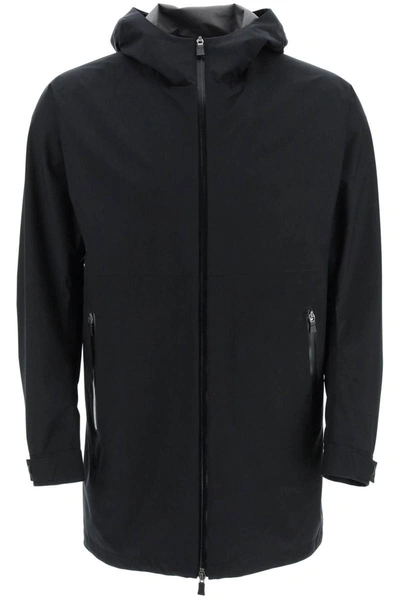 Herno Layer Hooded Parka In Black