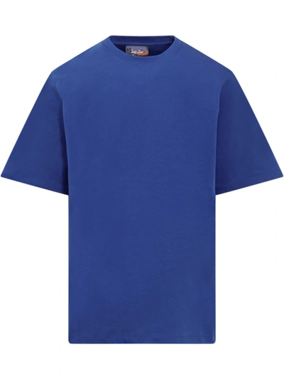 Just Don Logo Tape Short-sleeve T-shirt In Blue