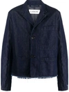 Lanvin Giacca In Denim Japanese In 29 Navy Blue