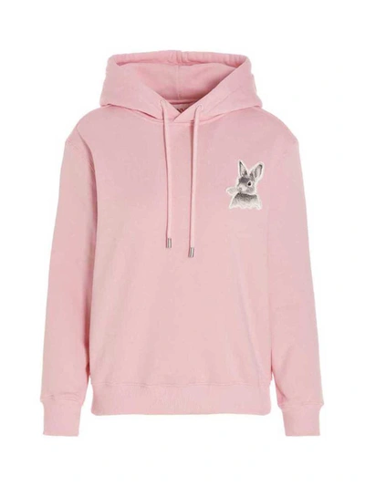 Lanvin Print Embroidery Hoodie In Pink