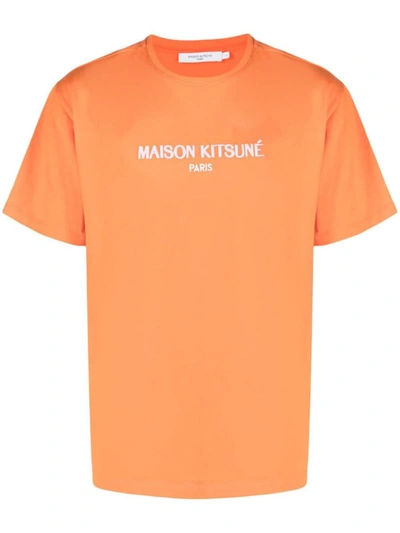 Maison Kitsuné Maison Kitsune T-shirt In Yellow & Orange