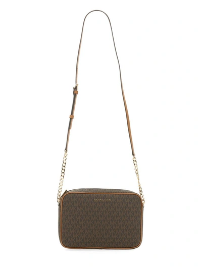 Michael Michael Kors Michael Kors Shoulder Bag "jet Set" In Brown