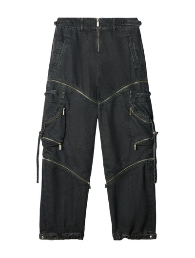 Off-white Cargo Trousers In Grey