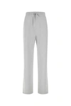 Prada Cashmere Blend Wide Leg Trousers In Grey