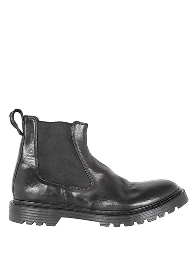 Premiata Chetta Brass Ankle Boot Genjo Gy Washed Shoes In Black