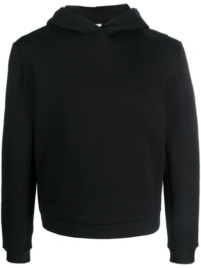 Random Identities Constructed Shoulder Hoody Clothing In 10000 Black