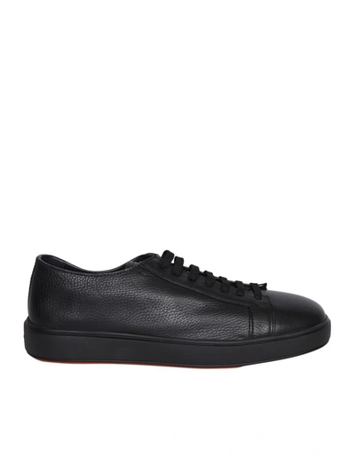 Santoni Cleanic Sneakers In Black
