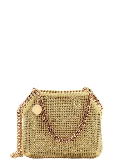 Stella Mccartney Falabella Chained Shoulder Bag In Gold