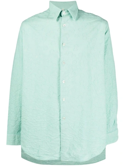 Sunflower Adrian Crinkled-finish Shirt In Green