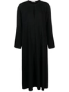 The Row Round-neck Wool Dress In Black