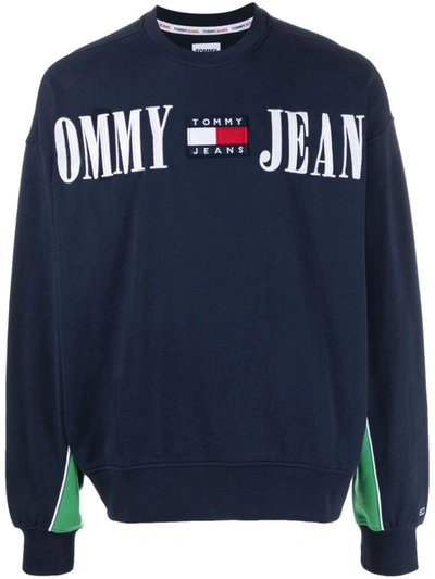 Tommy Jeans Tjm Boxy Archive Crew Clothing In Blue