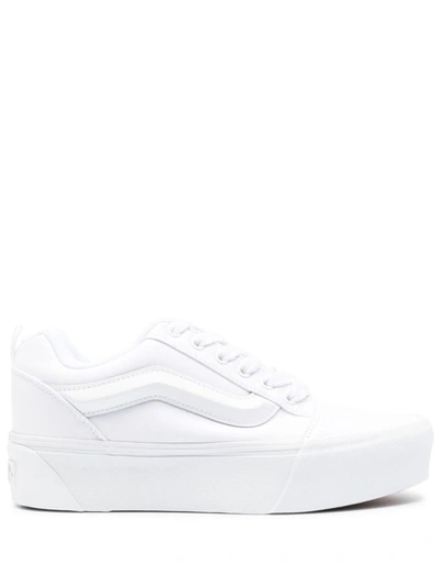 Vans Knu Stack Platform Sneakers In White