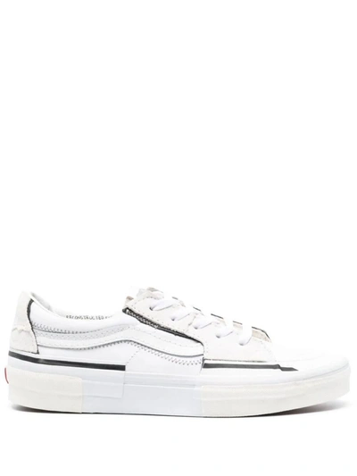 Vans Sk8-low Reconstruct Canvas Sneakers In White