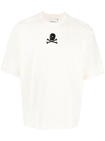 Youths In Balaclava Logo-print Short-sleeve T-shirt In Nude & Neutrals