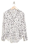 INDUSTRY REPUBLIC CLOTHING LEOPARD PRINT FLOWY BUTTON-UP BLOUSE