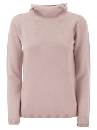 's Max Mara S Max Mara Paprica Turtleneck Jumper With Hood In Pink